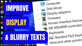 How to Improve Display Quality & Fix Blurry Texts in Windows 11 | Step-by-Step Tutorial