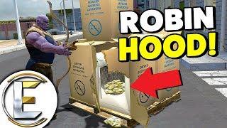 ROBIN HOOD THE THIEF ADMIN - Gmod DarkRP Admin Abuse (Spawning In Weapons And Raiding!)