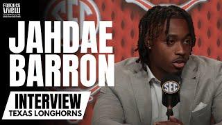 Jahdae Barron Discusses Texas Longhorns Move to SEC, Texas 2024 Potential at SEC Media Day