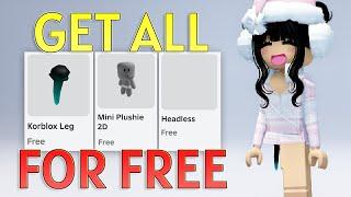 HURRY! GET FREE HEADLESS & KORBLOX + CUTE MINI AVATAR 2024