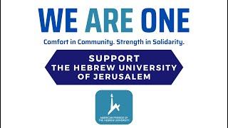 We Are One with Hebrew University