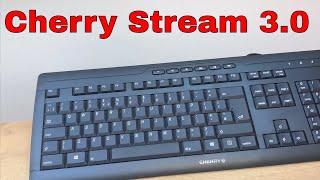 CHERRY Stream 3.0 Wired USB PC Keyboard Black unboxing and review