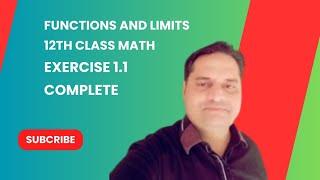 Mastering Functions and Limits: 12th Class Math Exercise 1.1 with Sir Shahbaz Ahmad