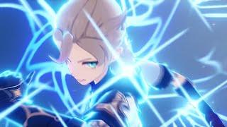 Albedo vs Eula, Bennet, Amber and Traveler 2.3 Trailer Cutscene - Genshin impact #Shorts