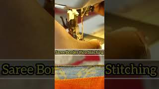 Pico Stitching in Usha Janome / Saree Border Pico Stitching / Usha Janome Rolled Hem Demo