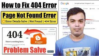 Blogger me custom redirect error 404 page not found kaise fix kare