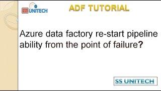 How to Rerun Pipeline from Point of Failure in adf | check points in adf | adf tutorial part 75