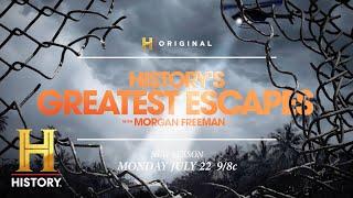 History's Greatest Escapes with Morgan Freeman | Season Two Premieres Mon. July 22 at 9/8c | History