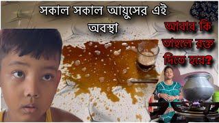 সকাল সকাল আয়ুসের এই অবস্থা দেখে পুরো ভয় পেয়ে গেলামএবারে সংসার চলবে আয়ুসের লাখ লাখ টাকায় 