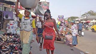 INSIDE GHANA FAMOUS STREET MARKET, ACCRA MAKOLA