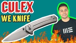 NEW Everyday Carry Perfection!? WE Culex Review 2022 | EDC Titanium Button Lock