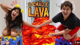 MÚSICA O CHÃO É LAVA | The Floor is Lava-  Children Song by Maria Clara e JP