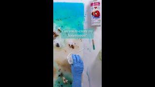 Resin Beach Art | How To Make A Beach Scene With Resin #Shorts