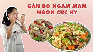 Cách Làm Gân Bò Ngâm Mắm Cực Ngon | HÀ COOKING