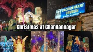 Happy Christmas | Christmas At Chandannagar 2024 | LED Decoration | Sacred Heart Church #vlogs