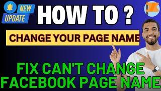 Fix Can't Rename Facebook Page Name | How To Change Page Name Quickly (New Update 22.12.2024)