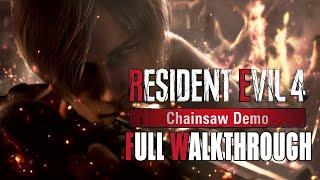 Resident Evil 4 Remake Chainsaw Demo Full Gameplay (PS5 Performance Mode)