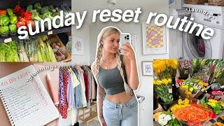 MY SUNDAY RESET & SELF CARE ROUTINE (vlog) | grocery shopping, cleaning, planning, etc | 2022