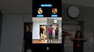 HALA MADRID Vs VISCA BARÇA #shorts #dance #music  #halamadrid #viscabarça #laliga