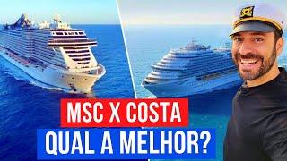 MSC ou COSTA: Qual Tem os Melhores CRUZEIROS? MSC Grandiosa e Costa Diadema na temporada brasileira