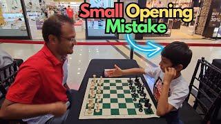 7-year-old boy commits a typical opening mistake against Sagar | ChessBase India Chess Club