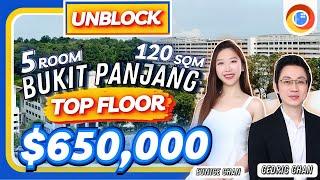 $650,000 Rare Unblock Top Floor Corner | Bukit Panjang HDB | 447 Bukit Panjang Ring Road