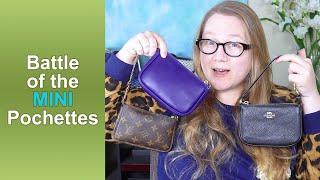 COMPARISON: Mini Pochettes from Louis Vuitton, Coach & DUYP || Autumn Beckman