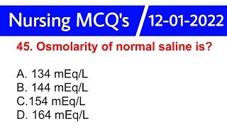 nursing mcq - 12-01-2022