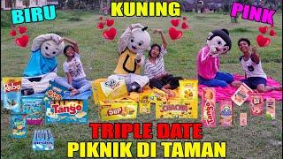 ROMANTIS!  TRIPLE DATE UPlIN IPlIN KAK ROS PIKNIK DI TAMAN?!