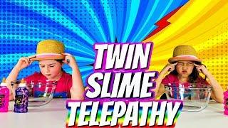 TWIN TELEPATHY SLIME CHALLENGE - Slime Edition!!