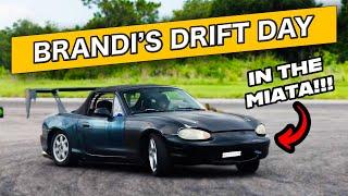 Brandi’s Drift Day in the Miata! NA/NB Power Steering Solution.