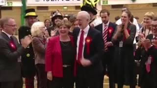 Jeremy Corbyn has 'most awkward high-five ever' with Emily Thornberry