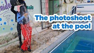 The photoshoot at the pool (wetlook)