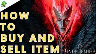 Undecember How to buy and sell item