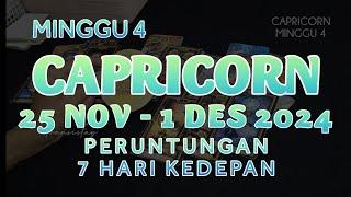 KABAR BAIK ZODIAK CAPRICORN AKHIR NOVEMBER 2024RAMALAN TAROT MINGGU INI 25 NOV sd 1 DESEMBER 2024