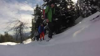 Snowshoeing trip on the "Forbidden Plateu"