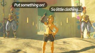 What If You Enter Gerudo Town Without Clothes in Zelda Tears of the Kingdom?