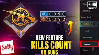 New Total Kill Counter On Guns  How To Get Count Feature In PUBGM 3.2 Update - Treasury