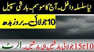 Today weather pakistan | Monsoon new spell | Monsoon 2024 Rains | weather report