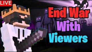  Playing End War With Subscribers In MInecraft Live  |  NotTheory