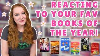 reacting to YOUR favorite books of the year (so far) 