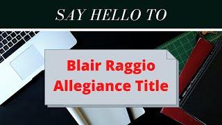 Blair Raggio of Allegiance Title talks about choosing the right title company in Plano Texas