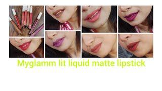 Myglamm lit liquid matte lipstick  review #myglamm #review