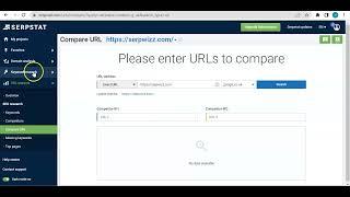 URL Analysis: Compare URL |  Serpstat Tutorial
