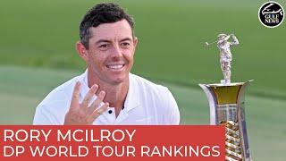 Rory McIlroy winner of DP World Tour Rankings