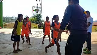 Rama femenil Paso de águila VS Cerro cabeza, IV Encuentro Deportivo de Básquetbol  La Luz llanopal