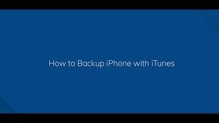 How to Backup iPhone with iTunes
