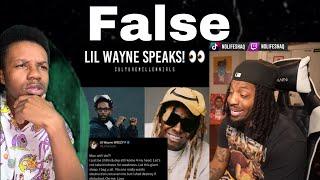 FALSE!! REACT TO NOLIFE SHAQ LIL WAYNE WARNS KENDRICK LAMAR