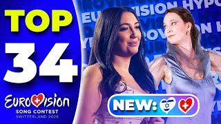 Eurovision 2025 | My Top 34 - NEW: