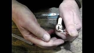 Schließzylinder Picken  Lockpicking  Anleitung Erklärung Anfänger  Video 2040 Schlosserei Oldorf